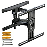 Invision Soporte TV Pared de 37 a 65 Pulgadas - VESA 200x200mm a 400x400mm - Brazo Doble Fuerte y Robusto, se Inclina y Extiende con Movimiento Total - Capacidad Carga Máxima 45,5 kg (EV600)