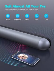 POWBUZZ 120W ODINE V opinión review barra de sonido